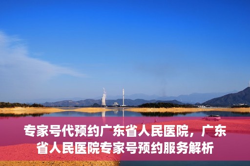 专家号代预约广东省人民医院，广东省人民医院专家号预约服务解析