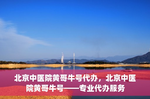 北京中医院黄哥牛号代办，北京中医院黄哥牛号——专业代办服务