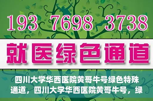 四川大学华西医院黄哥牛号绿色特殊通道，四川大学华西医院黄哥牛号，绿色特殊通道开启生命之门