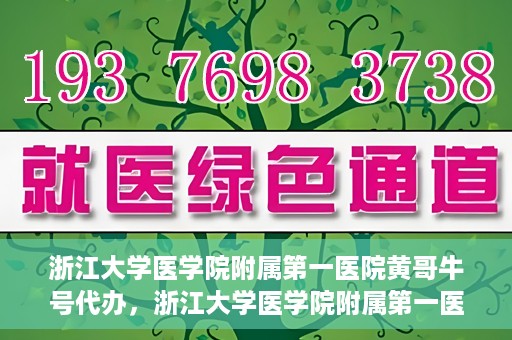 浙江大学医学院附属第一医院黄哥牛号代办，浙江大学医学院附属第一医院黄哥牛号业务代办全攻略