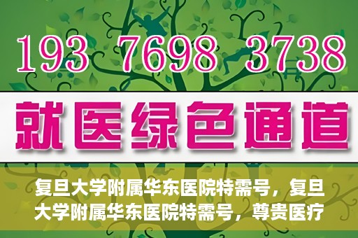 复旦大学附属华东医院特需号，复旦大学附属华东医院特需号，尊贵医疗体验，个性化健康守护