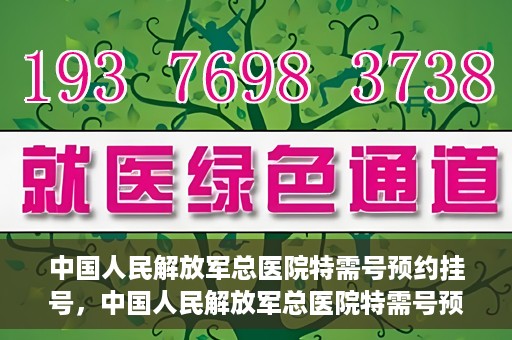 中国人民解放军总医院特需号预约挂号，中国人民解放军总医院特需号预约挂号服务详解