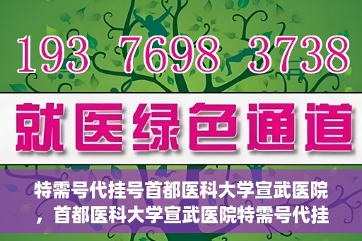 特需号代挂号首都医科大学宣武医院，首都医科大学宣武医院特需号代挂号服务解析