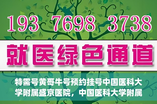特需号黄哥牛号预约挂号中国医科大学附属盛京医院，中国医科大学附属盛京医院特需号黄哥牛号预约挂号指南