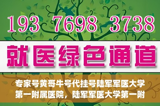 专家号黄哥牛号代挂号陆军军医大学第一附属医院，陆军军医大学第一附属医院专家号黄哥牛号代挂号解析