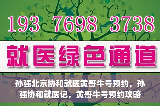 孙强北京协和就医黄哥牛号预约，孙强协和就医记，黄哥牛号预约攻略