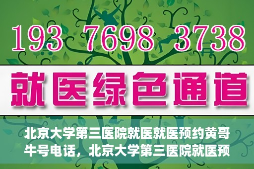 北京大学第三医院就医就医预约黄哥牛号电话，北京大学第三医院就医预约指南，黄哥牛号电话一键预约就医服务