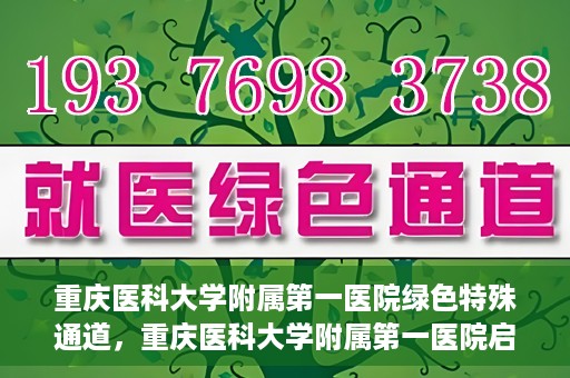 重庆医科大学附属第一医院绿色特殊通道，重庆医科大学附属第一医院启动绿色特殊通道，高效医疗服务的探索与实践