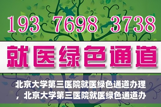 北京大学第三医院就医绿色通道办理，北京大学第三医院就医绿色通道办理详解，一站式解决您的就医难题