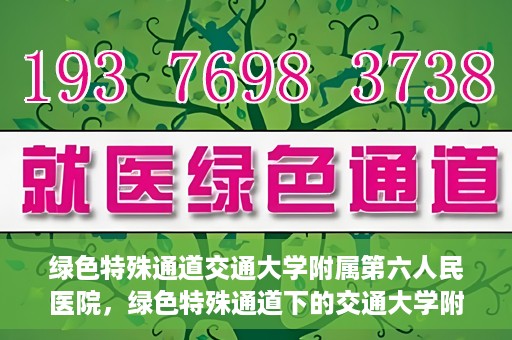 绿色特殊通道交通大学附属第六人民医院，绿色特殊通道下的交通大学附属第六人民医院探索