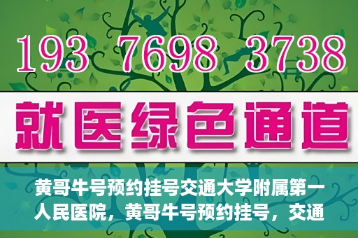 黄哥牛号预约挂号交通大学附属第一人民医院，黄哥牛号预约挂号，交通大学附属第一人民医院就医新体验