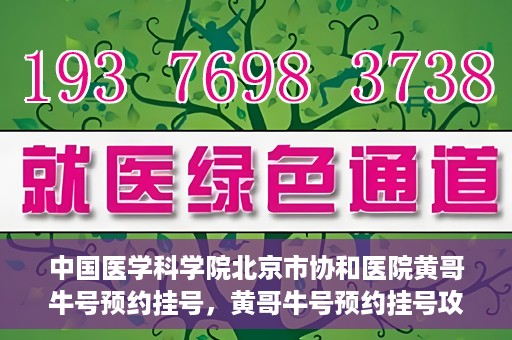 中国医学科学院北京市协和医院黄哥牛号预约挂号，黄哥牛号预约挂号攻略，中国医学科学院北京市协和医院就医指南