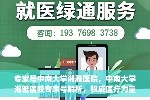 专家号中南大学湘雅医院，中南大学湘雅医院专家号解析，权威医疗力量的深度解读