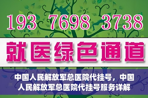 中国人民解放军总医院代挂号，中国人民解放军总医院代挂号服务详解