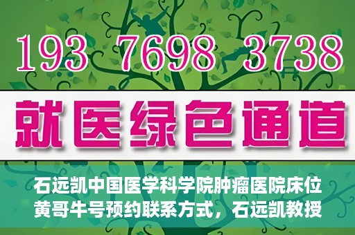 石远凯中国医学科学院肿瘤医院床位黄哥牛号预约联系方式，石远凯教授团队预约联系方式及中国医学科学院肿瘤医院床位预约攻略