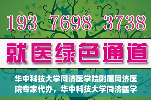 华中科技大学同济医学院附属同济医院专家代办，华中科技大学同济医学院同济医院专家代办服务解析
