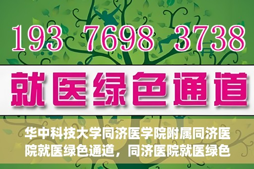 华中科技大学同济医学院附属同济医院就医绿色通道，同济医院就医绿色通道，华中科技大学同济医学院附属同济医院的便捷医疗体验