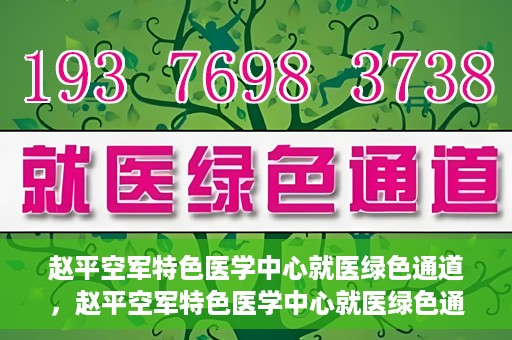 赵平空军特色医学中心就医绿色通道，赵平空军特色医学中心就医绿色通道简介
