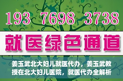 姜玉武北大妇儿就医代办，姜玉武教授在北大妇儿医院，就医代办全解析