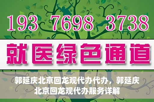 郭延庆北京回龙观代办代办，郭延庆北京回龙观代办服务详解