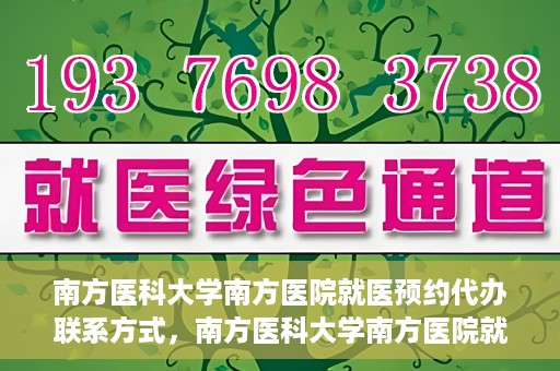 南方医科大学南方医院就医预约代办联系方式，南方医科大学南方医院就医预约代办服务指南，详细联系方式揭秘