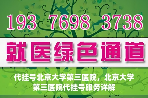 代挂号北京大学第三医院，北京大学第三医院代挂号服务详解