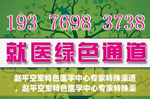 赵平空军特色医学中心专家特殊渠道，赵平空军特色医学中心专家特殊渠道揭秘，专业团队倾力打造医疗新纪元