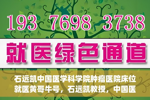石远凯中国医学科学院肿瘤医院床位就医黄哥牛号，石远凯教授，中国医学科学院肿瘤医院床位就医攻略与黄哥牛号的故事