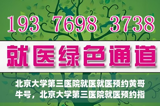 北京大学第三医院就医就医预约黄哥牛号，北京大学第三医院就医预约指南，黄哥牛号助您轻松挂号就医