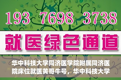 华中科技大学同济医学院附属同济医院床位就医黄哥牛号，华中科技大学同济医院床位就医攻略，黄哥牛号助您轻松预约就医