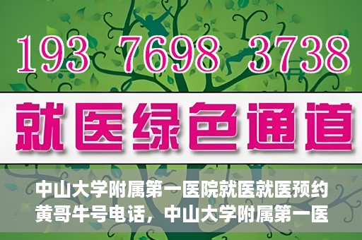 中山大学附属第一医院就医就医预约黄哥牛号电话，中山大学附属第一医院就医预约指南，黄哥牛号电话直达服务