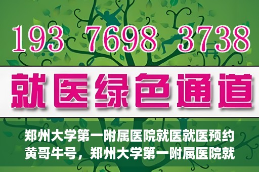 郑州大学第一附属医院就医就医预约黄哥牛号，郑州大学第一附属医院就医预约秘籍，黄哥牛号引领便捷就医新风尚