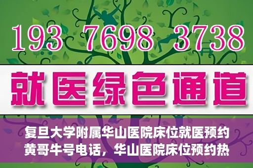 复旦大学附属华山医院床位就医预约黄哥牛号电话，华山医院床位预约热线揭秘，黄哥牛号电话就医攻略