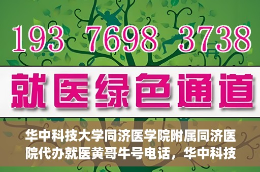 华中科技大学同济医学院附属同济医院代办就医黄哥牛号电话，华中科技大学同济医院黄哥就医咨询热线
