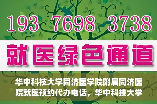 华中科技大学同济医学院附属同济医院就医预约代办电话，华中科技大学同济医学院附属同济医院就医预约代办服务热线