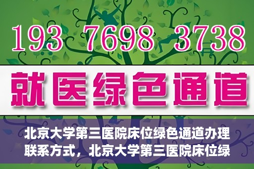 北京大学第三医院床位绿色通道办理联系方式，北京大学第三医院床位绿色通道办理攻略，快速联系，轻松预约床位服务