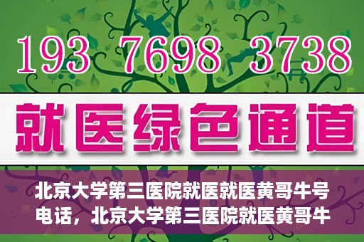 北京大学第三医院就医就医黄哥牛号电话，北京大学第三医院就医黄哥牛号电话详解