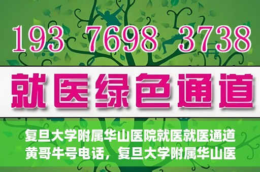 复旦大学附属华山医院就医就医通道黄哥牛号电话，复旦大学附属华山医院就医通道揭秘，黄哥牛号电话一览无余