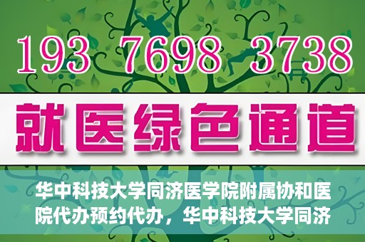 华中科技大学同济医学院附属协和医院代办预约代办，华中科技大学同济医学院附属协和医院预约代办服务详解