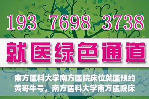 南方医科大学南方医院床位就医预约黄哥牛号，南方医科大学南方医院床位预约系统升级，黄哥牛号引领就医新风尚