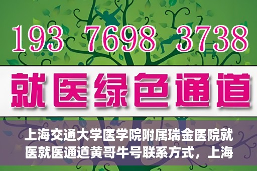 上海交通大学医学院附属瑞金医院就医就医通道黄哥牛号联系方式，上海交通大学医学院附属瑞金医院就医通道详解，黄哥牛号联系方式揭秘