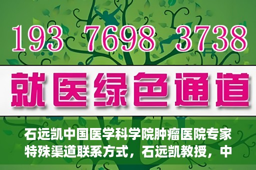 石远凯中国医学科学院肿瘤医院专家特殊渠道联系方式，石远凯教授，中国医学科学院肿瘤医院专家联系方式揭秘
