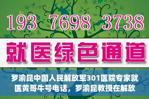 罗渝昆中国人民解放军301医院专家就医黄哥牛号电话，罗渝昆教授在解放军301医院的专业医疗与黄哥牛号电话揭秘