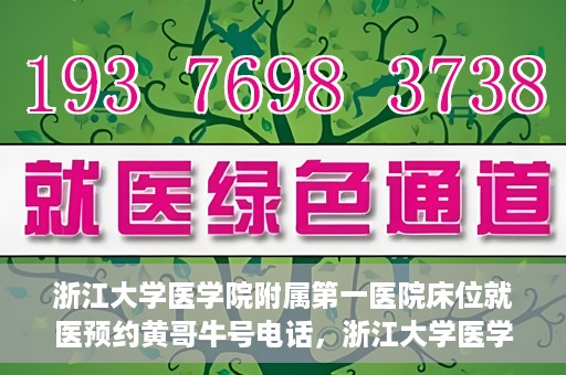 浙江大学医学院附属第一医院床位就医预约黄哥牛号电话，浙江大学医学院附属第一医院床位预约就医服务详解，黄哥牛号电话一键预约就医攻略