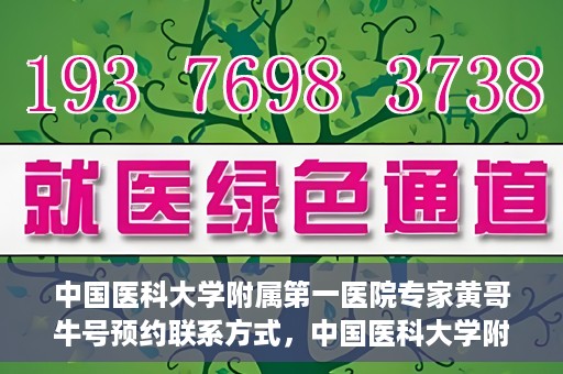 中国医科大学附属第一医院专家黄哥牛号预约联系方式，中国医科大学附属第一医院黄哥牛专家号预约联系方式及指南
