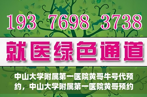 中山大学附属第一医院黄哥牛号代预约，中山大学附属第一医院黄哥预约挂号攻略，轻松预约牛号代预约服务