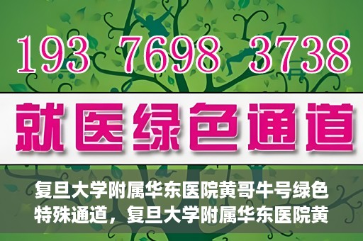 复旦大学附属华东医院黄哥牛号绿色特殊通道，复旦大学附属华东医院黄哥牛号，绿色特殊通道开启健康之门