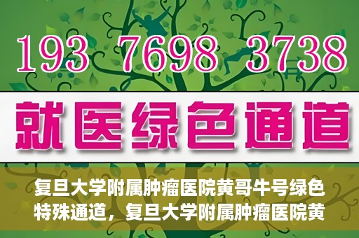 复旦大学附属肿瘤医院黄哥牛号绿色特殊通道，复旦大学附属肿瘤医院黄哥牛号，绿色特殊通道揭秘