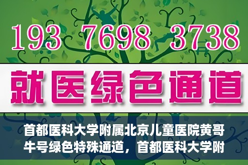 首都医科大学附属北京儿童医院黄哥牛号绿色特殊通道，首都医科大学附属北京儿童医院，黄哥牛号绿色特殊通道，助力儿童健康之路