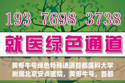 黄哥牛号绿色特殊通道首都医科大学附属北京安贞医院，黄哥牛号，首都医科大学附属北京安贞医院绿色特殊通道开启健康之门
